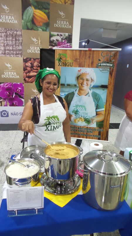 Estrogonofe de frango com farinha de babaçu, a receita vencedora do concurso de merendeiras. Foto Elizabeth Oliveira