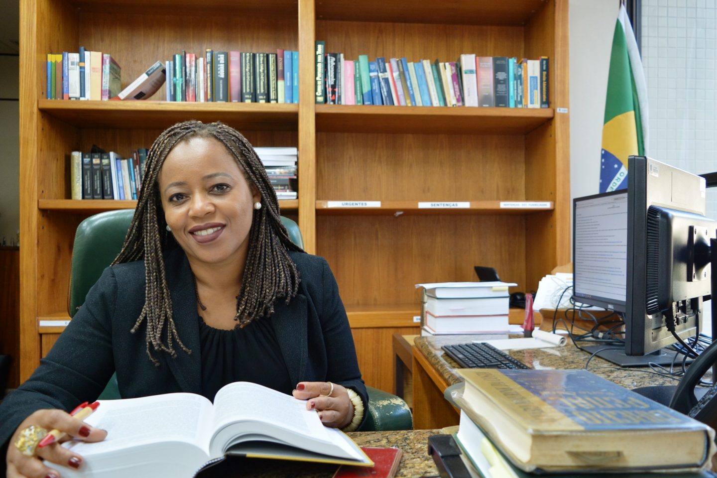 Adriana Cruz, da 5ª Vara Federal Criminal do Rio de Janeiro: "A quantidade de mulheres negras em todos os 93 tribunais do Brasil não chega a cem. Foto Divulgação