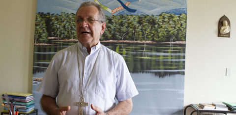 Bispo de São Gabriel da Cachoeira, no Amazonas, Dom Edson Damian garante que principais interlocutores do Sínodo da Amazônia serão os povos indígenas e os povos originários da região (Foto: Alberto César Araújo/Amazônia Real)