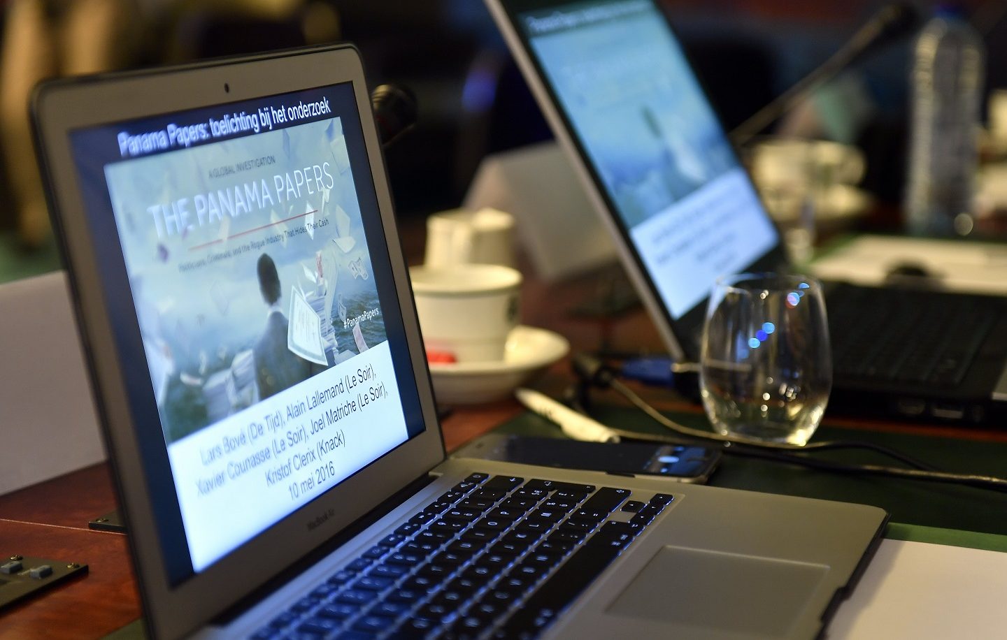 A investigação colaborativa conhecida como "Panamá Papers" mobilizou 370 jornalistas de 76 países. Foto Eric Lalmand/AFP