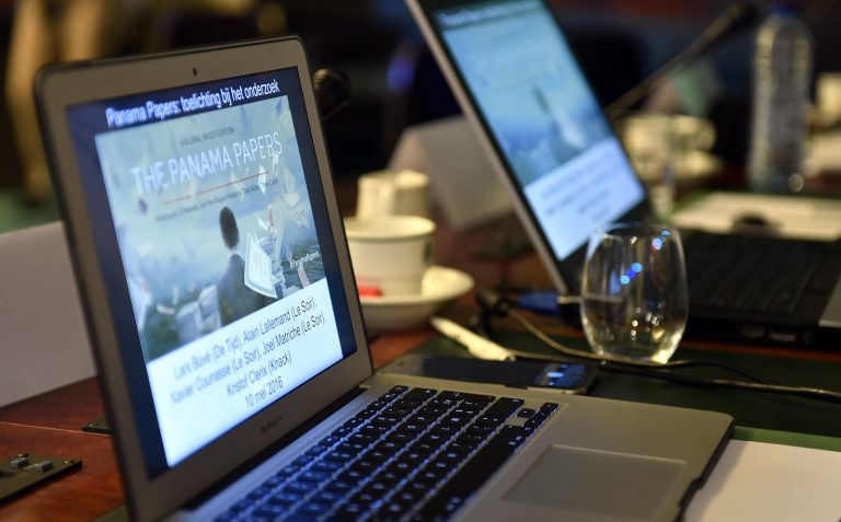 A investigação colaborativa conhecida como "Panamá Papers" mobilizou 370 jornalistas de 76 países. Foto Eric Lalmand/AFP