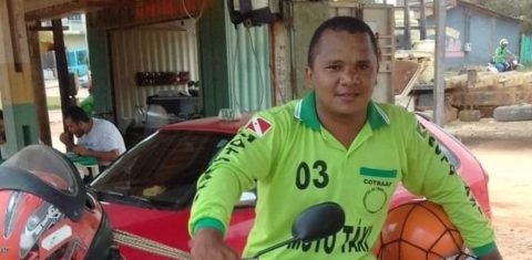 O mototaxista Marcio Rodrigues dos Reis foi morto com uma facada no pescoço. Foto Álbum de Família