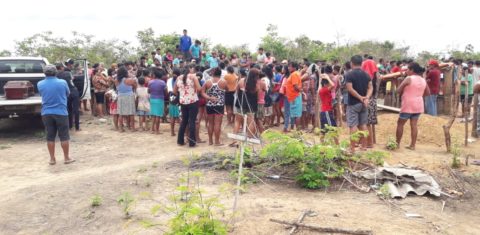 Enterro de Raimundo Guajajara no Maranhão: ameaças de morte após atentado a caciques Guajajara (Foto: Reprodução)