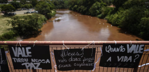 Protesto contra a Vale em Brumadinho: impunidade. Foto de Douglas Magno/ AFP