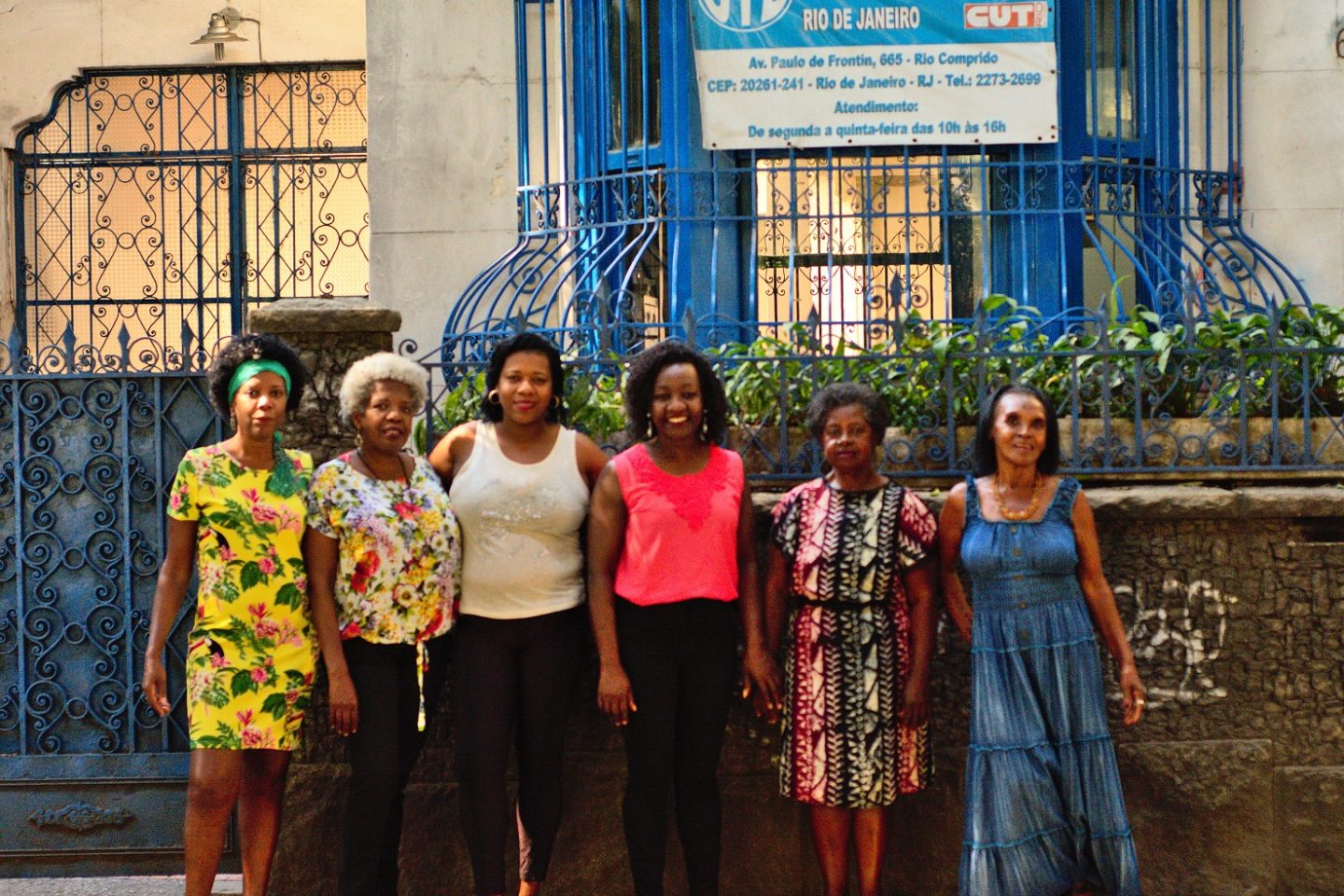 Grupo "Marias do Brasil", grupo de teatro de trabalhadoras domésticas e atrizes, baseado na metodologia do Teatro do Oprimido, criado por Augusto Boal. Foto: Natali de Jesus