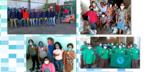 Catadores de materiais recicláveis durante a pandemia