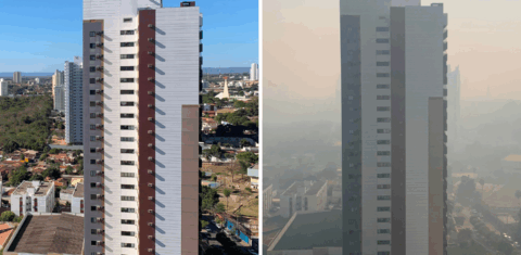 Cuiabá, sem e com fumaça: consequência dos incêndios no Pantanal vira tormento para população. Fotos de Yáskara Vandoni