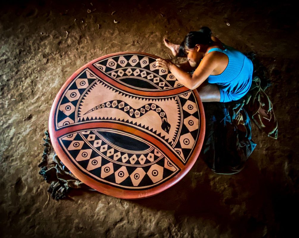 Kamalupo, panela para cozinhar caldo de mandioca. (Foto: Piratá Waurá)