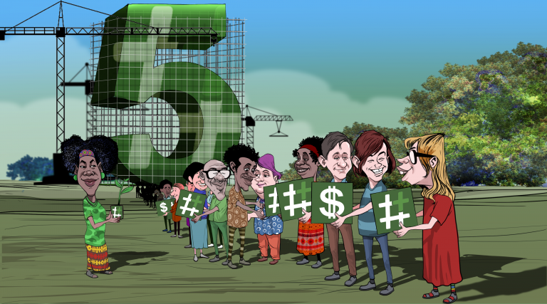 Há cinco anos o #Colabora vem dando a sua contribuição para a construção de um mundo um pouco mais sustentável. Arte Claudio Duarte