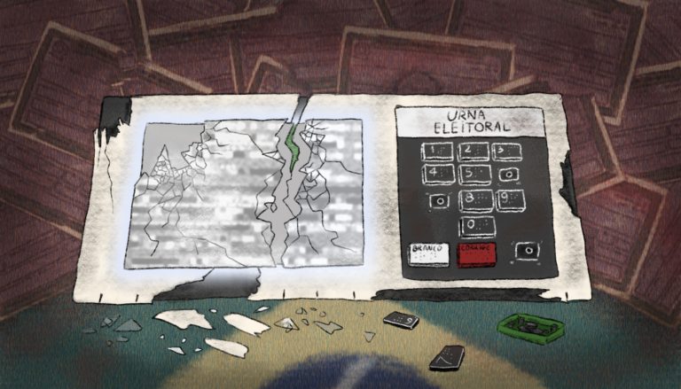 Violência é ameaça às eleições municipais de 2020: denuncie e nos ajude a termos um pleito limpo e democrático (Ilustração: Ana Clara Moscatelli)