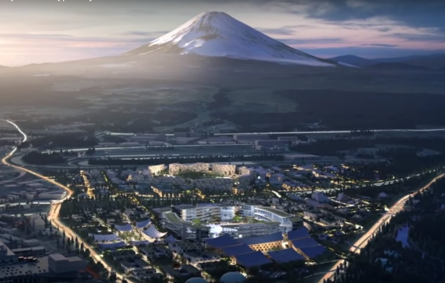 Projeto de cidade do futuro apresentado pela Toyota: carros laboratório para carros autônomos, casas inteligentes e outras tecnologias (Foto: Reprodução)