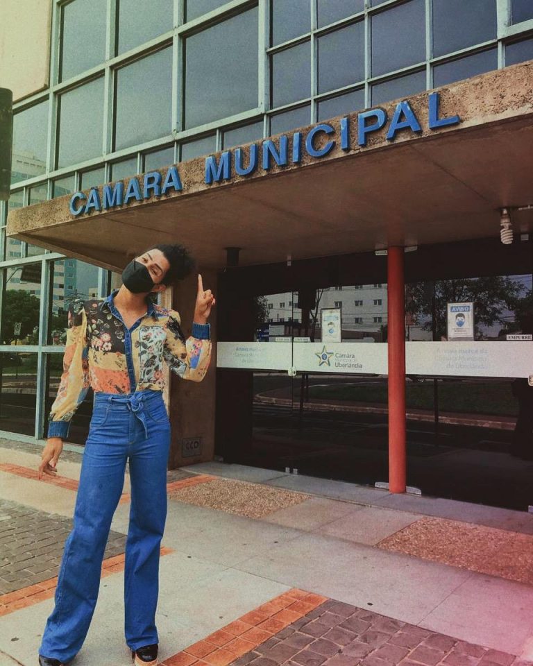 Gilvan Masferrer, vereadora trans eleita pelo DC em Uberlândia. Foto de Divulgação