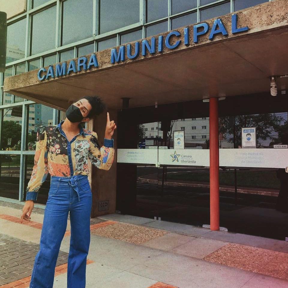 Gilvan Masferrer, vereadora trans eleita pelo DC em Uberlândia. Foto de Divulgação