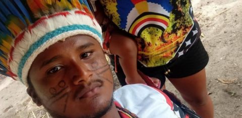 Isac Tembé, 24 anos, morto em ação de policiais militares dentro da Terra Indígena Alto Rio Guamá: lideranças acusam PMs de atuarem como milícia para madeireiros ilegais (Foto: Reprodução)