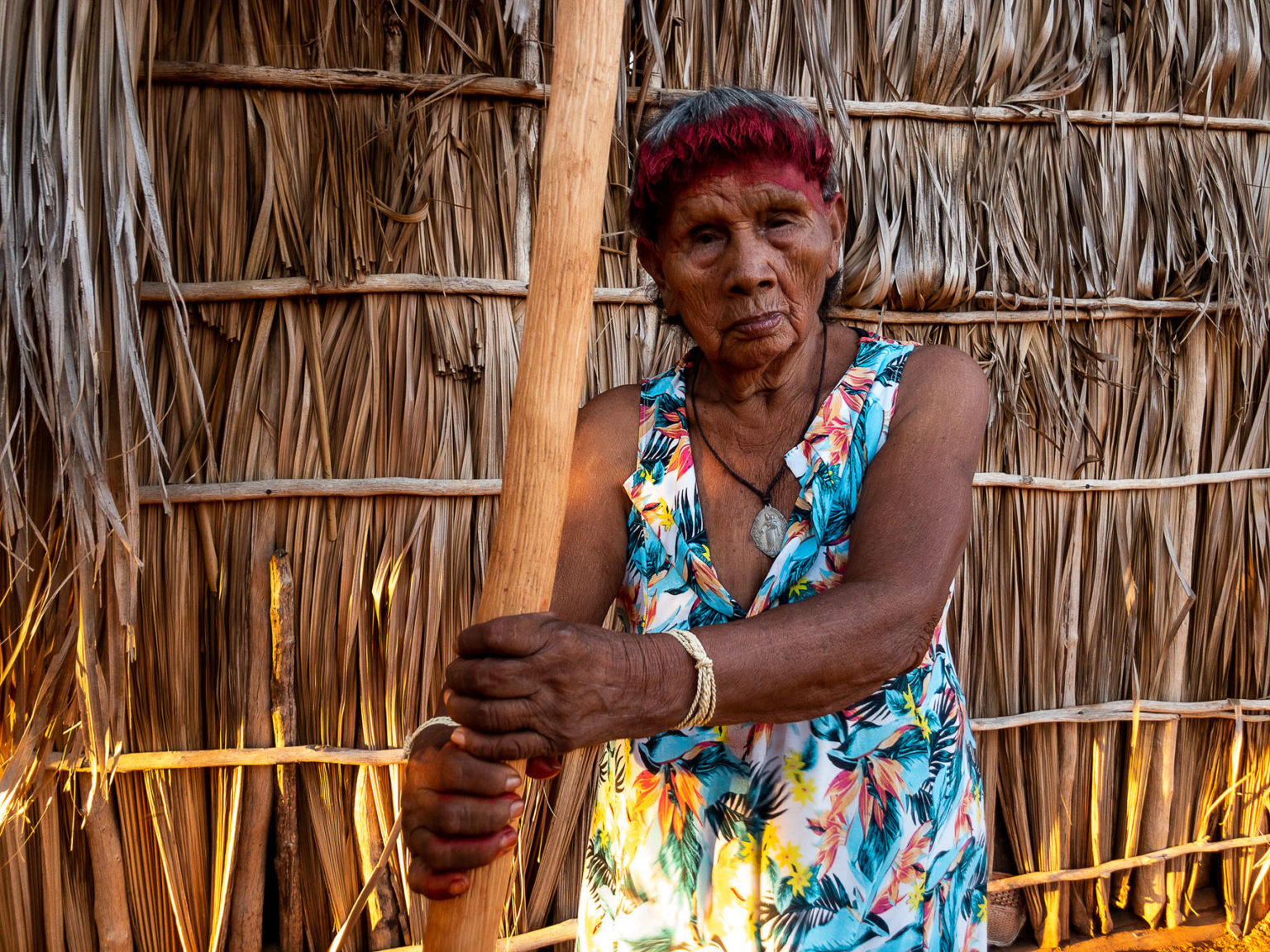 Herona Rewanhir, na aldeia Parano, em Mato Grosso: 