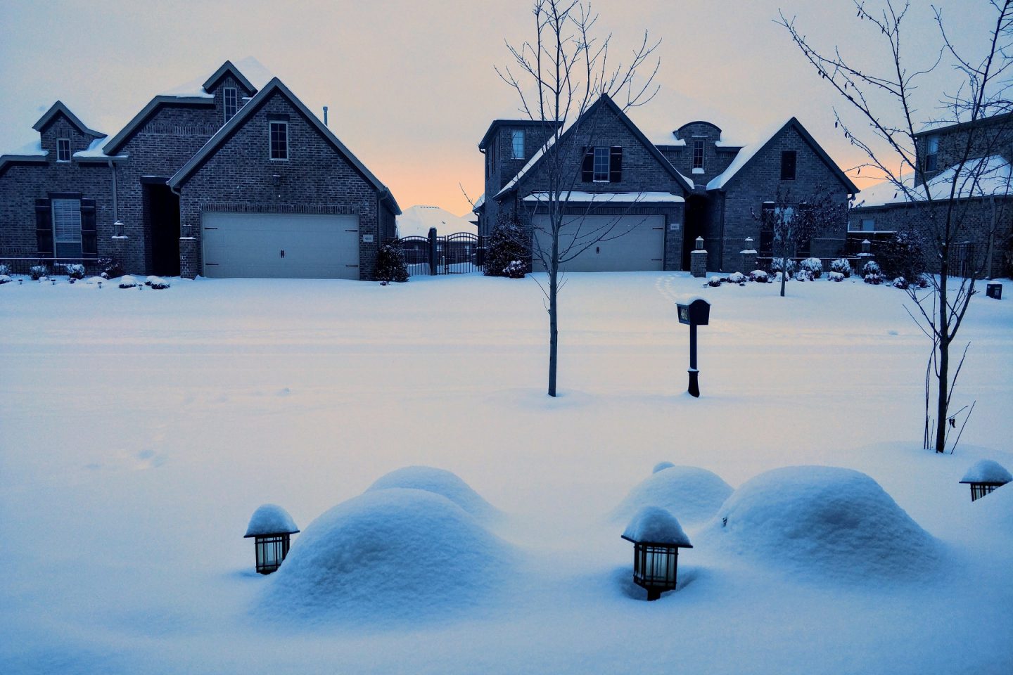 Nevasca em Bentonville, Arkansas