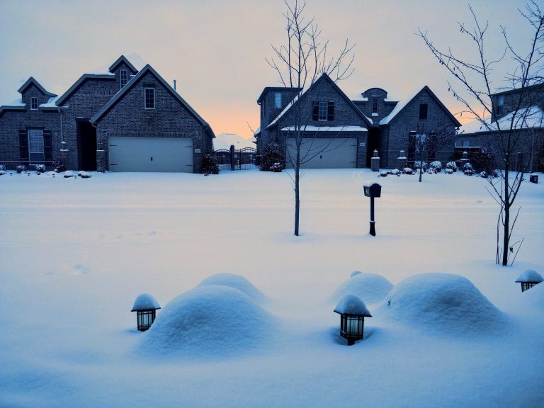 Nevasca em Bentonville, Arkansas