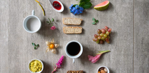 Hotéis veganos: café da manhã do Ritualli, em Penedo (RJ)