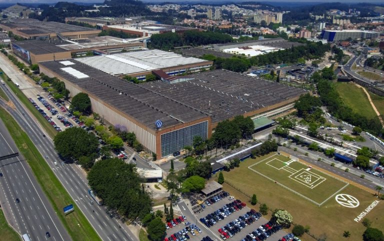 Fábrica da Volkswagen em São Bernardo do Campo: fechamento por causa da pandemia. Reprodução