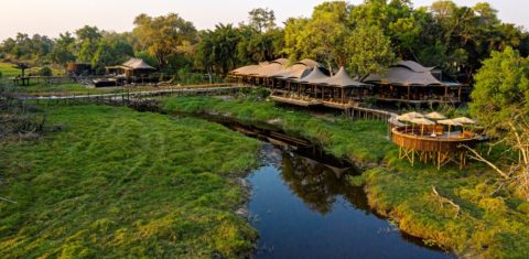 Xigera Safari Lodge, em Botsuana: aberto recentemente, é um dos bons exemplos de hotelaria sustentável no continente africano | Foto de divulgação/Great Plains Conservation