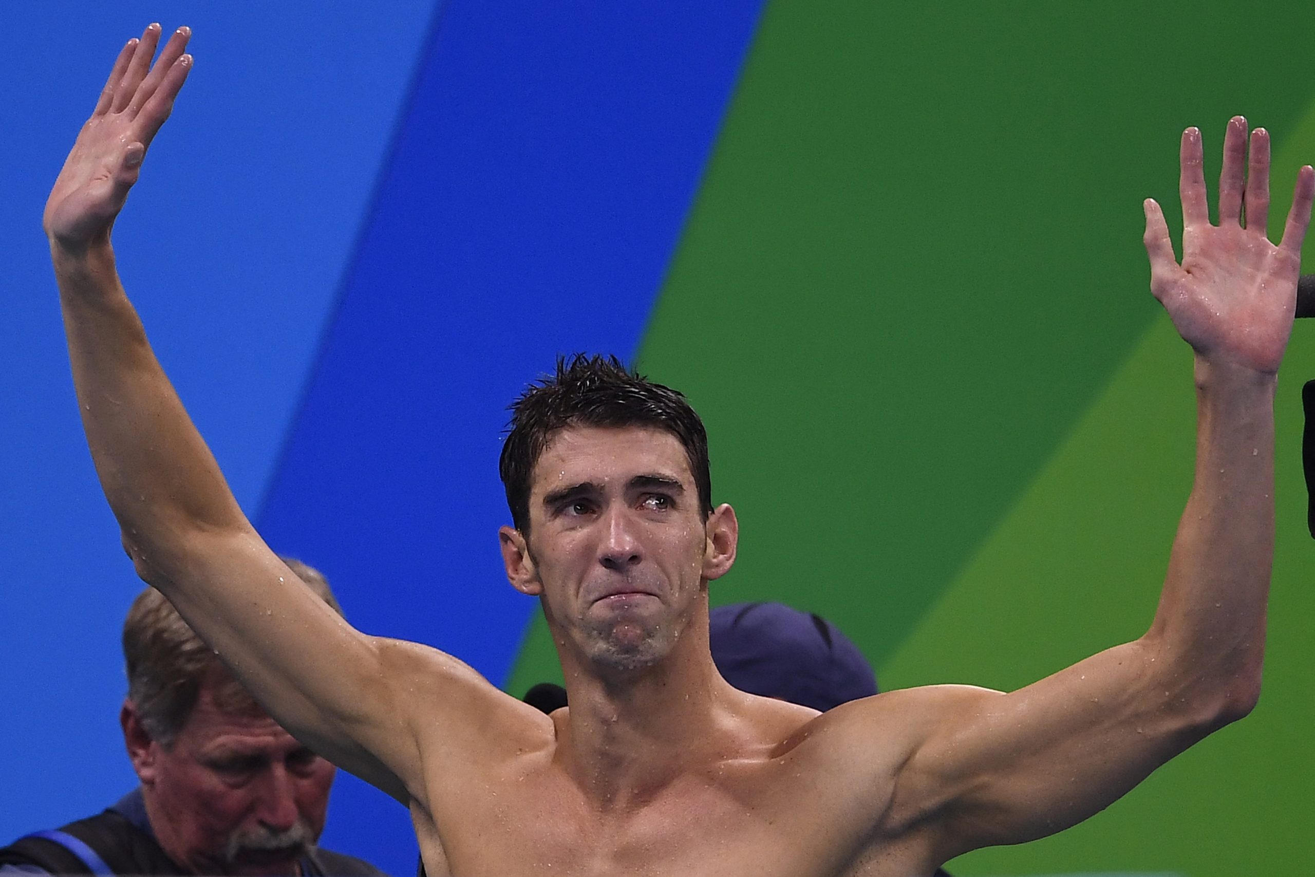 Michael Phelps, nos Jogos do Rio: depressão e pensamentos suicidas. Gabriel Bouys/AFP