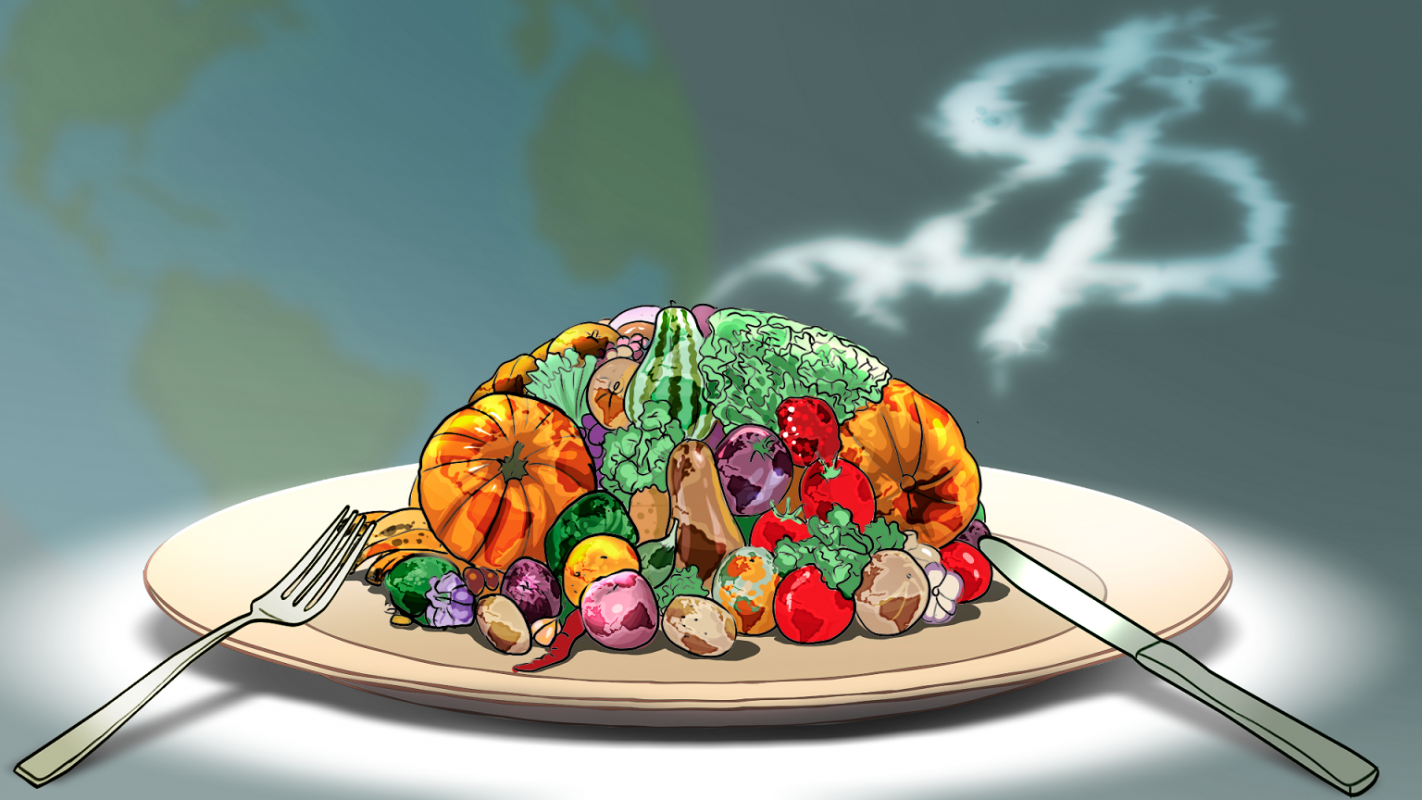 Alimentos: ilustração de Claudio Duarte