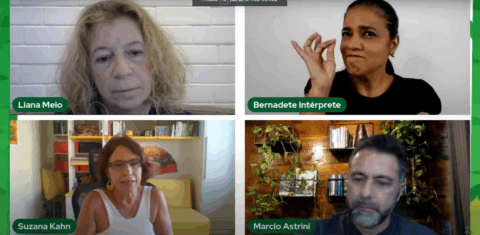A crise climática e a justiça ambiental foi um dos temas do ciclo de debates do #Colabora. Foto reprodução