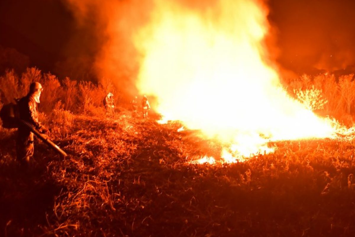 Incêndio na Serra do Amolar, no Pantanal Sulmatogrossense: Polícia Federal aponta ação orquestrada (Foto: André Zumak/IHP - 25/09/2020)