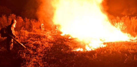 Incêndio na Serra do Amolar, no Pantanal Sulmatogrossense: Polícia Federal aponta ação orquestrada (Foto: André Zumak/IHP - 25/09/2020)