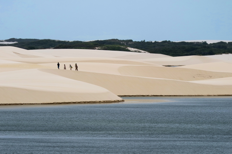 Dunas dos Lençóis Maranhenses: parque nacional garante preservação de área costeira que teve redução no Brasil desde 1985 (Foto: ICMbio/Divulgação)