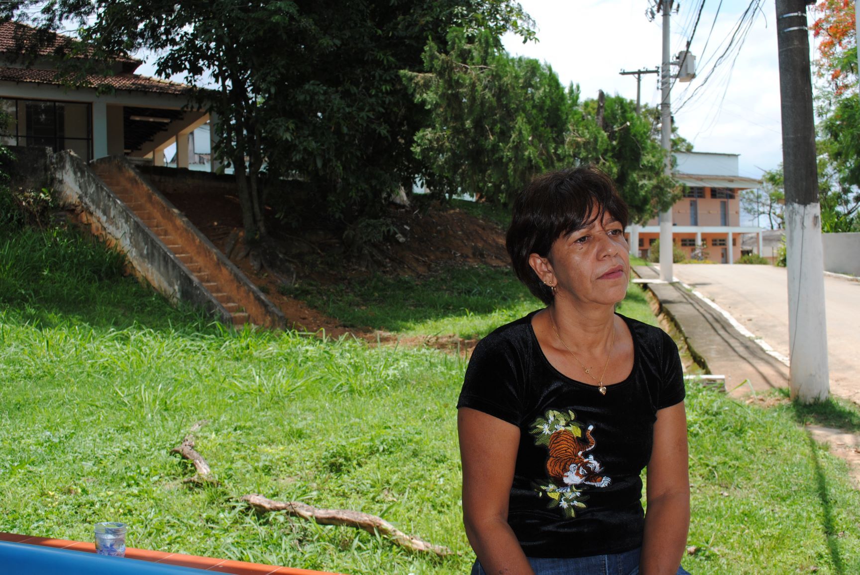 Cleima, filha de ex-interna, entrava na colônia às escondidas para ver a mãe: processo contra o estado com vitória em primeira instância (Foto: Letícia Lopes)