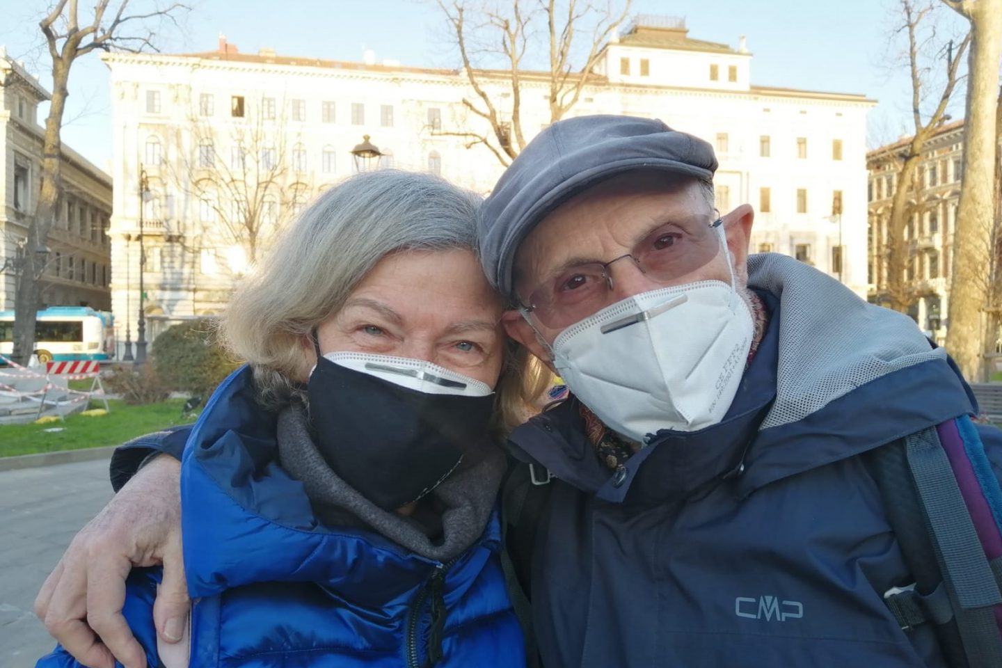 Lorena e Gian Andrea, criadores da associação Linea d’Ombra que acolhe refugiados. Foto WhatsApp
