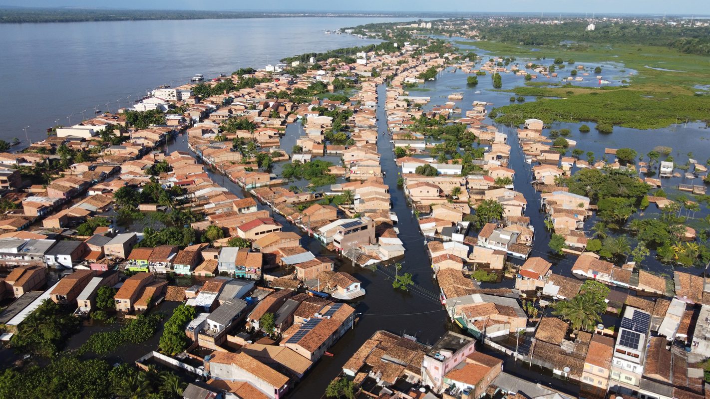 Marabá submersa pela cheia do Tocantins, a maior em 32 anos: pesquisadores apontam conjunção de eventos climáticos extremos (Foto: Paulo Cezar / Agência Pará)