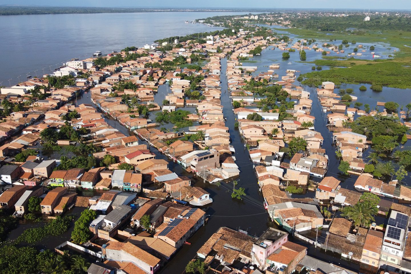 Marabá submersa pela cheia do Tocantins, a maior em 32 anos: pesquisadores apontam conjunção de eventos climáticos extremos (Foto: Paulo Cezar / Agência Pará)