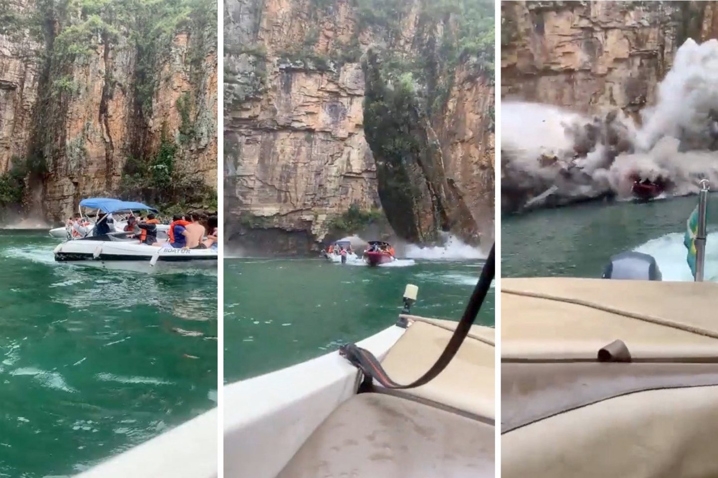 A tragédia em Capitólio: descaso, falta de vigilância e de respeito à natureza. Reprodução EyePress News/AFP