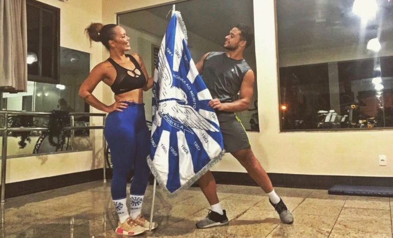 Marlon e Lucinha, nos ensaios durante a noite em São Paulo: esforço e generosidade. Foto acervo pessoal