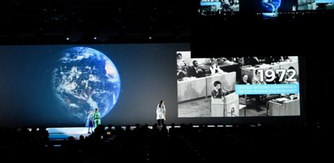 Abertura da Conferência Estocolmo+50 sobre meio ambiente: secretário-geral da ONU diz que PIB recompensa a poluição e o desperdício (Foto: Governo da Suécia)