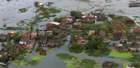 Áreas afetadas pela chuva na Região Metropolitana do Recife em maio: intensidade maior com crise do clima (Foto: Clauber Cleber Caetano / Presidência da República)
