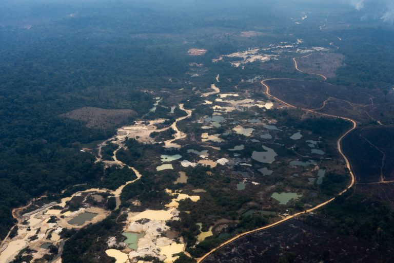Terra Indígena Munduruku devastada pelo garimpo: proximidade das eleições provoca aceleramento de ações criminosas na Amazônia (Flávia Milhorance/Diálogo Chino)