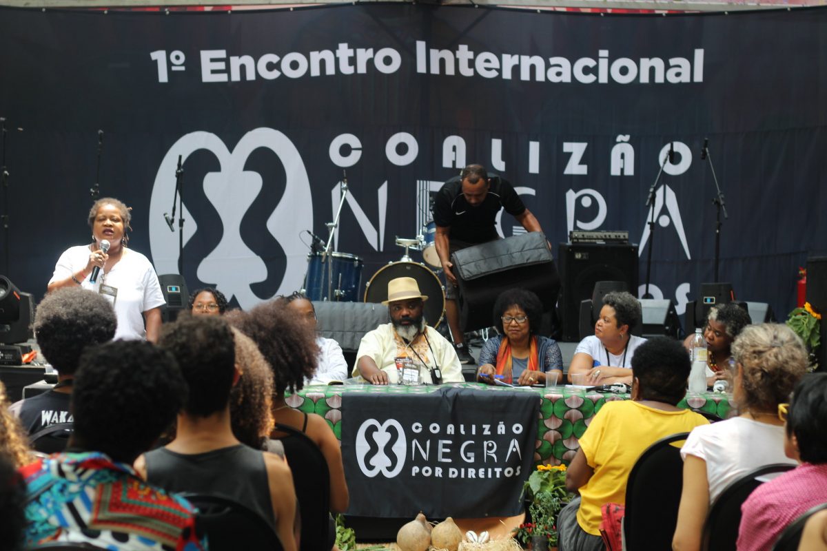 Encontro Internacional da Coalizão Negra por Direitos: iniciativa contra o racismo na política. Foto divulgação