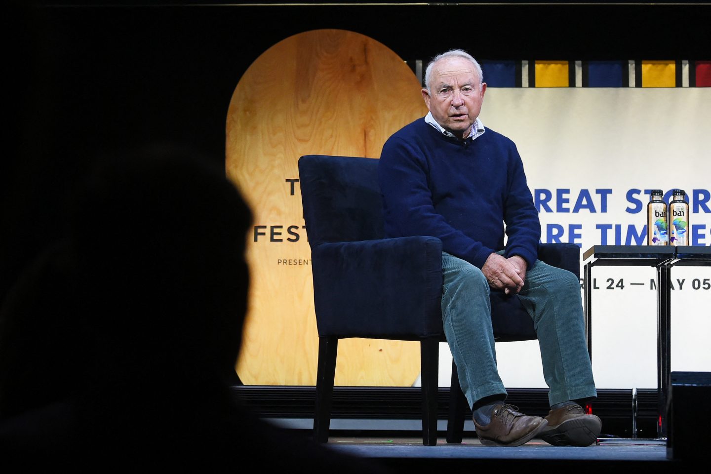 O fundador da Patagonia, Yvon Chouinard, fala sobre entretenimento e publicidade e um evento em Nova York. Foto Ben Gabbe/Getty Images via AFP (Abril/2019)