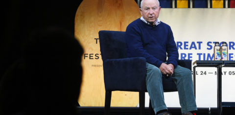 O fundador da Patagonia, Yvon Chouinard, fala sobre entretenimento e publicidade e um evento em Nova York. Foto Ben Gabbe/Getty Images via AFP (Abril/2019)