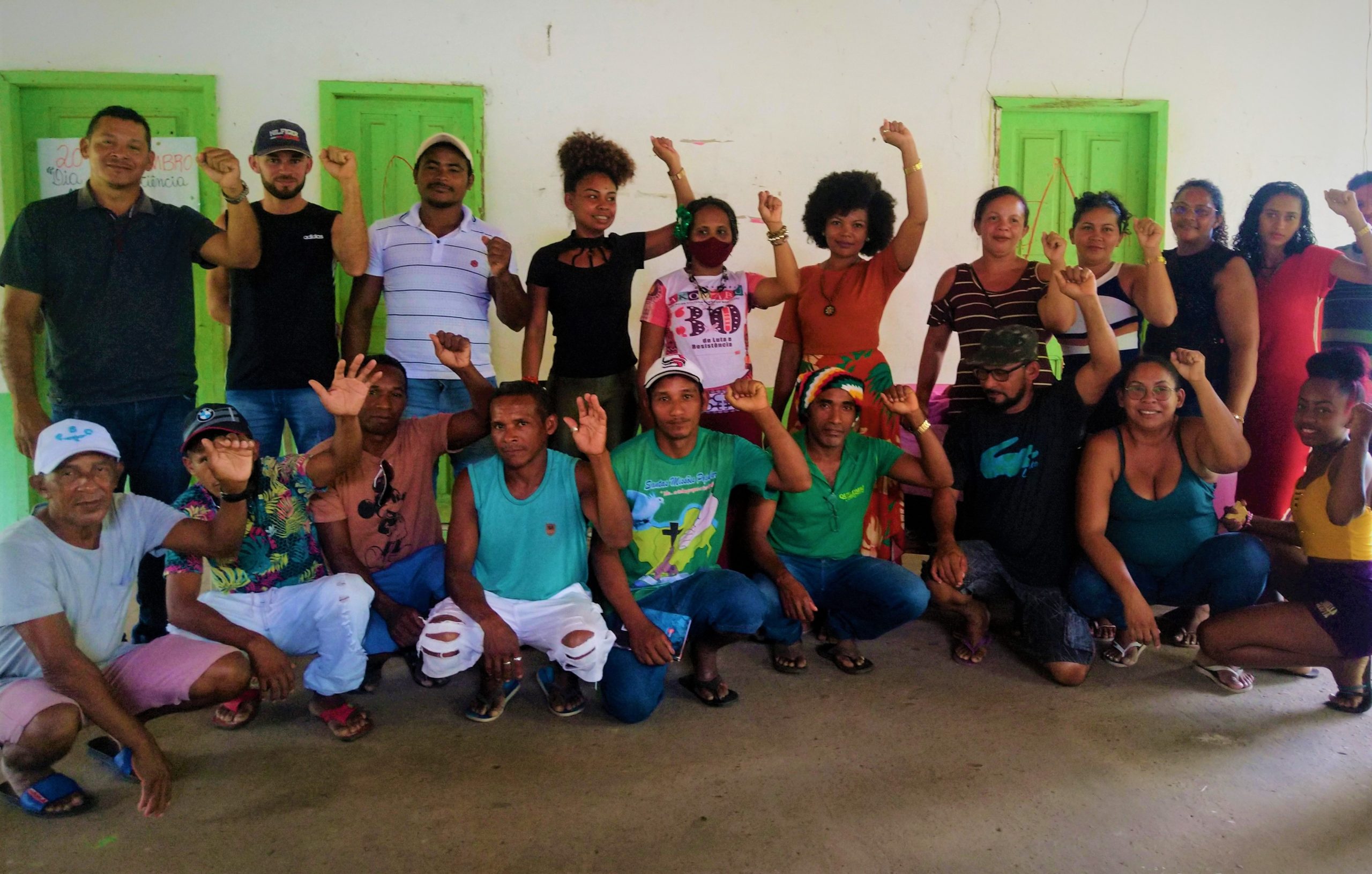 Reunião da Associação da Comunidade Remanescente de Quilombos Nova Esperança de Concórdia do Pará (Arquinec) sobre os efeitos dos agrotóxicos nos territórios. Foto reprodução