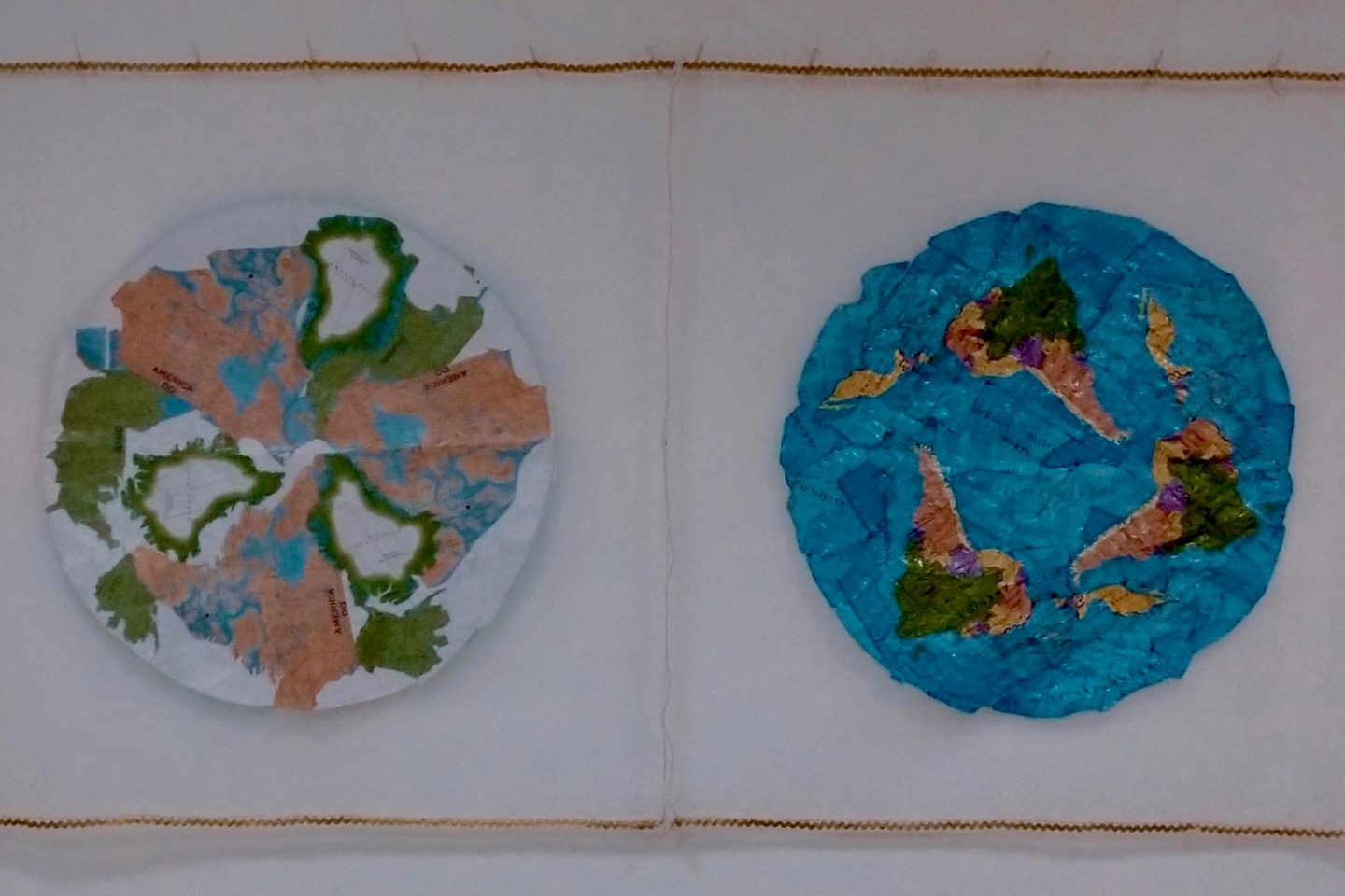 Nuevo Mundo, 2019, obra de Iracema Barbosa, selecionada em chamada pública, em exposição no site do IDDH: novo edital, para ilustrar Relatório Luz, está com inscrições abertas (Foto: Reprodução)