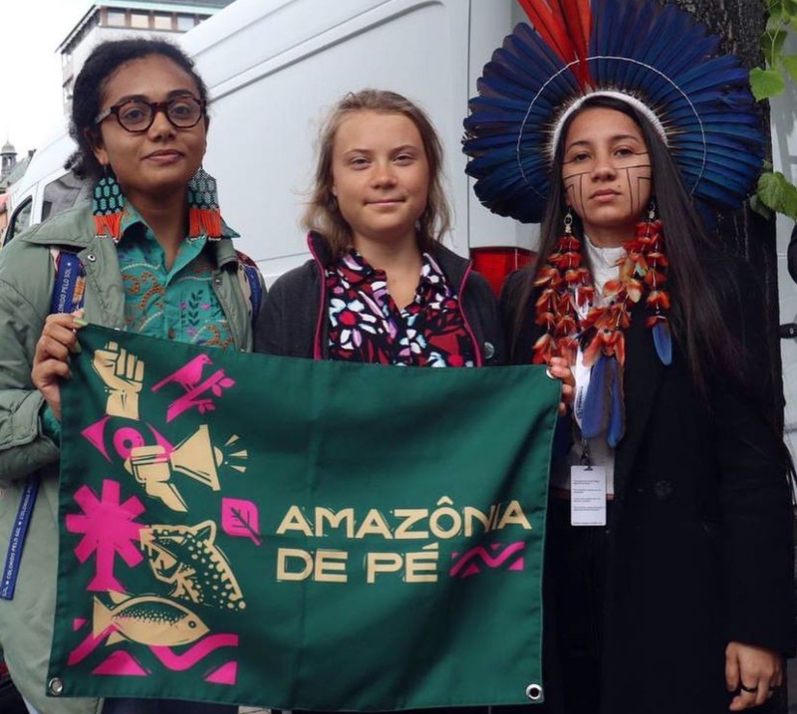 Karina Penha, Greta Thunberg e Samela Sateré Mawé: Amazônia de Pé