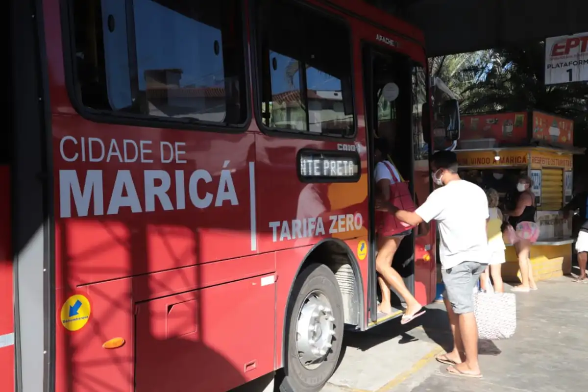 Na cidade de Maricá, no Rio de Janeiro, a tarifa zero para os ônibus urbanos funciona desde de 2013. Foto Divulgação