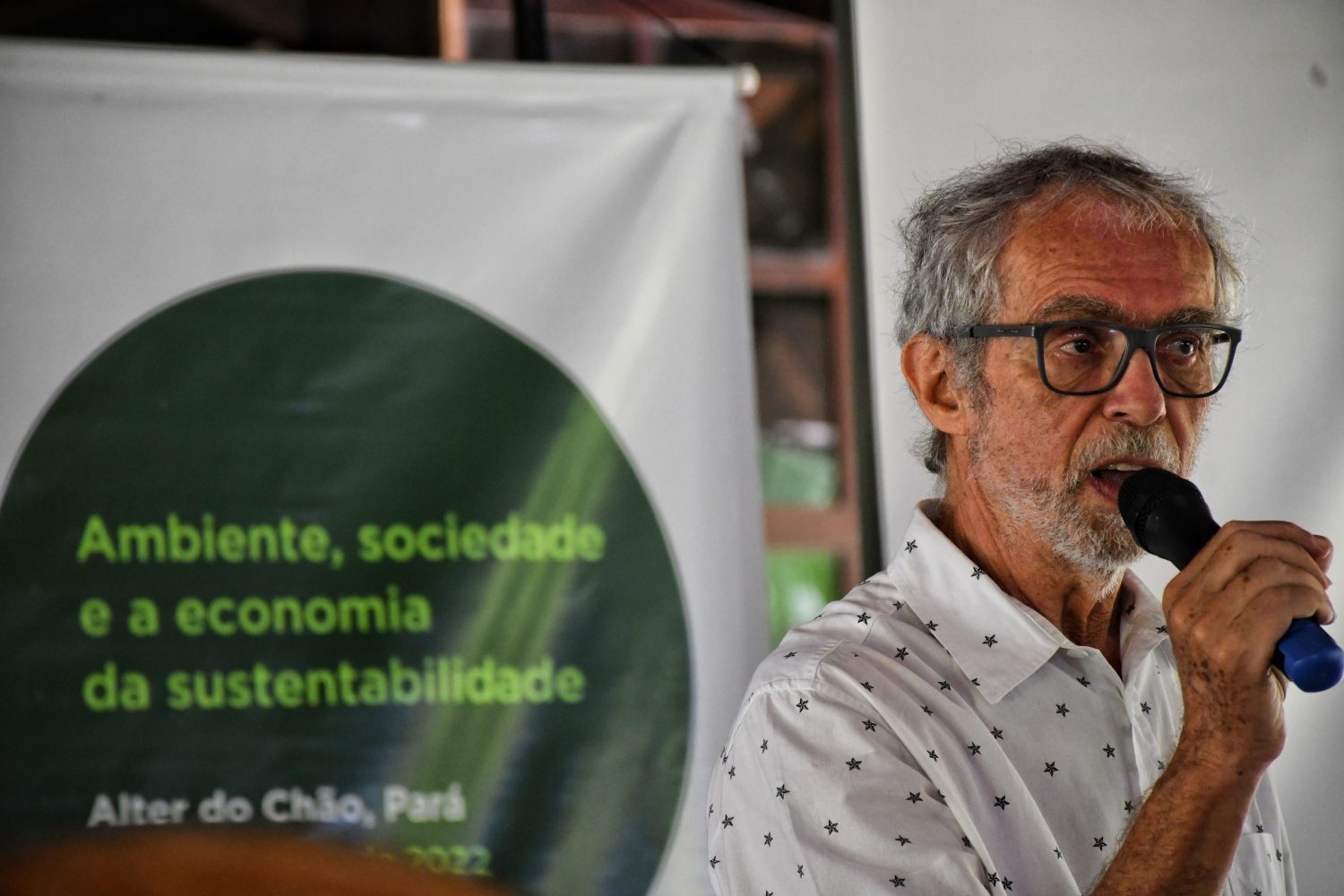 O economista Ricardo Abramovay, um dos participantes dos debates sobre infraestrutura em Alter do Chão. Foto Rodrigo Vargas 