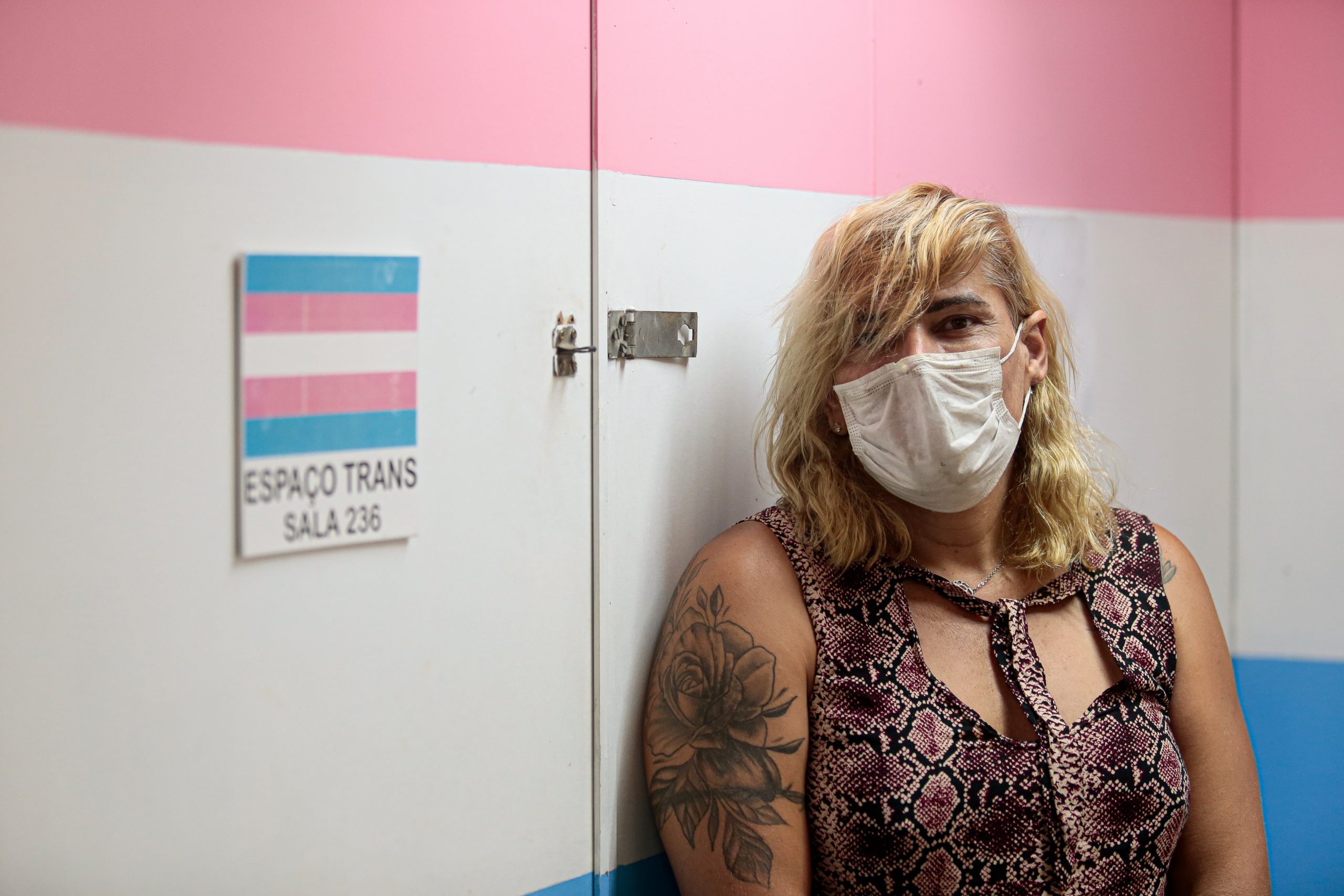Abby Moreira, mulher translésbica: usuária do Espaço Trans desde 2017. Foto Arnaldo Sete