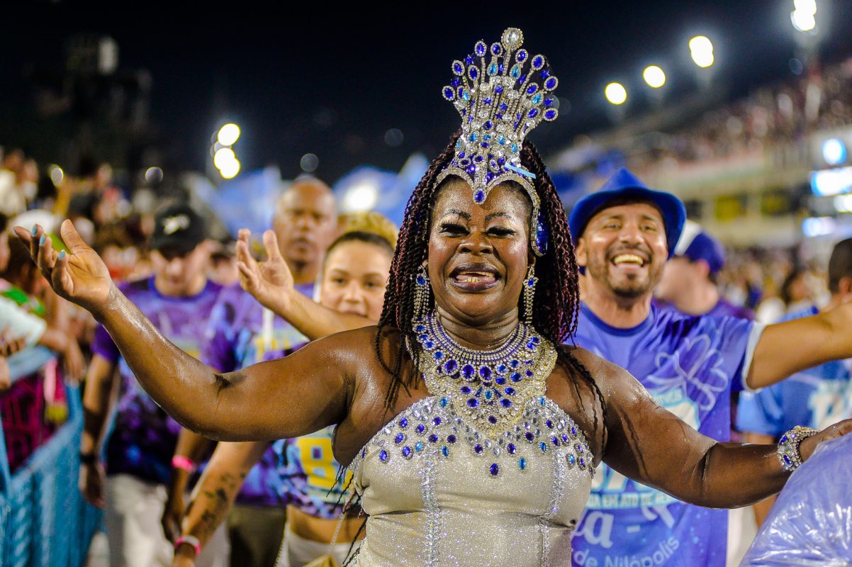 Sônia Capeta: ex-rainha de bateria e ícone da Beija-Flor, dona de estilo único de sambar. Foto Ricardo Almeida/Rio Carnaval