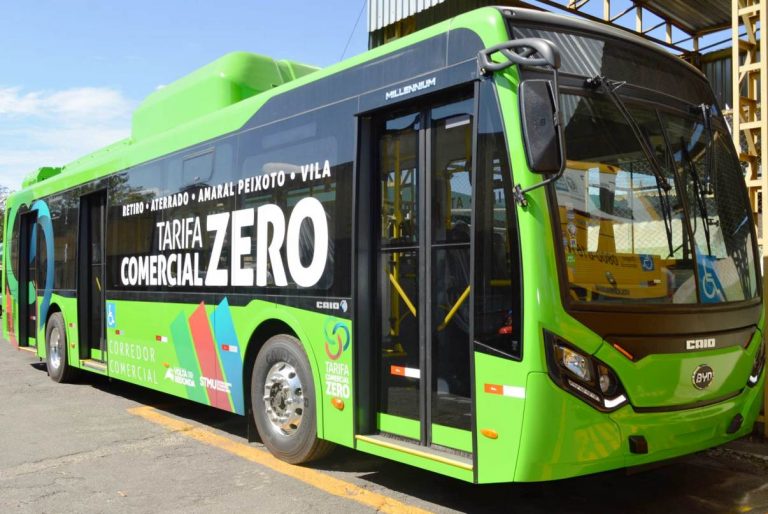 Ônibus elétrico com tarifa zero em Volta Redonda (RJ): ONGs lançam Coalização Triplo Zero e proposta de Sistema Único de Mobilidade (Foto: Divulgação / Prefeitura de Volta Redonda)